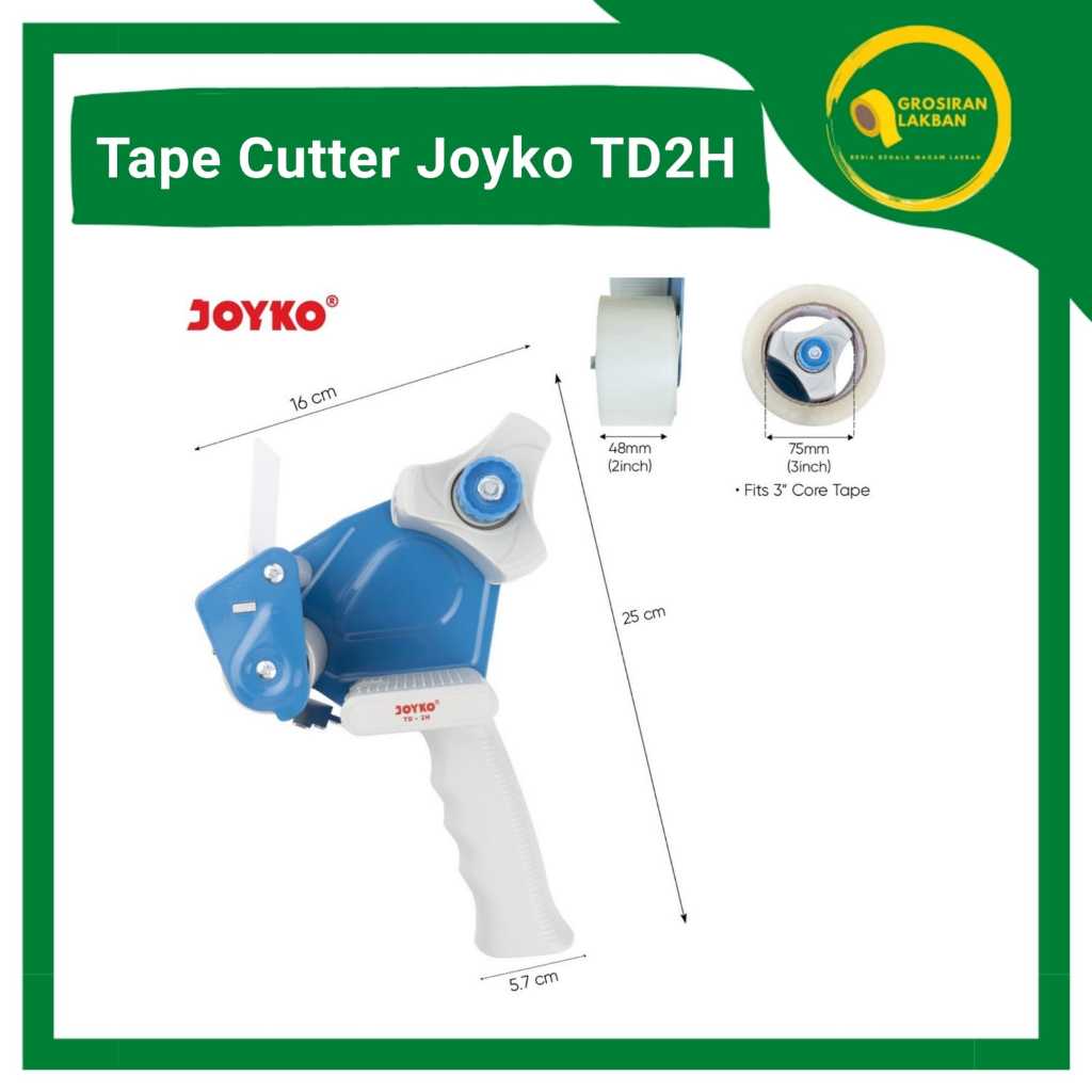 

Tape Cutter Joyko TD 2H Dispenser Lakban 2 Inch Joyco Pemotong Plakban
