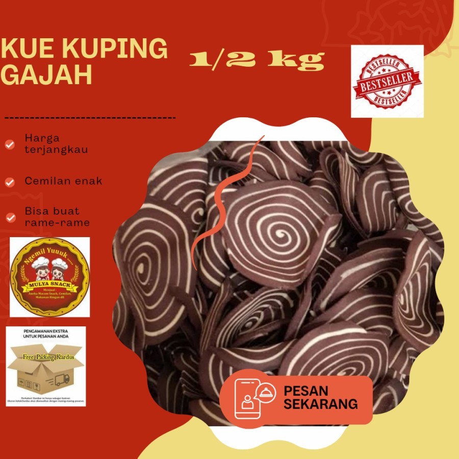 

Kuping gajah 1/2kg / Kuping gajah 500gr