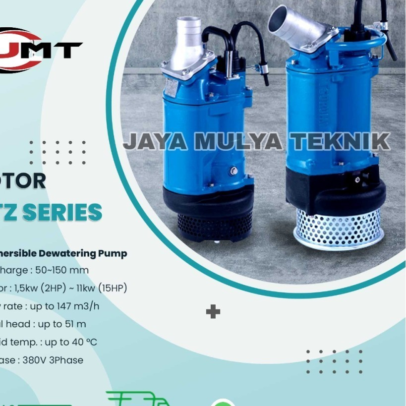 Pompa Celup Air Kotor ROTOR KTZ 23.7 Submersible Pump 5Hp 3Phase 2inch