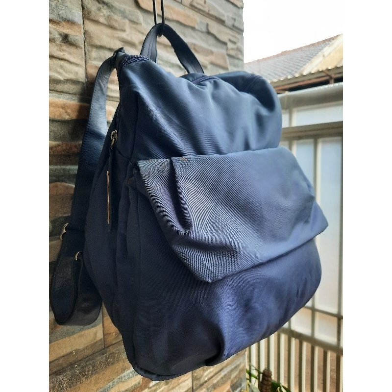 Ransel Biru MANDARINA DUCK - TAS PRELOVED BRANDED ORIGINAL