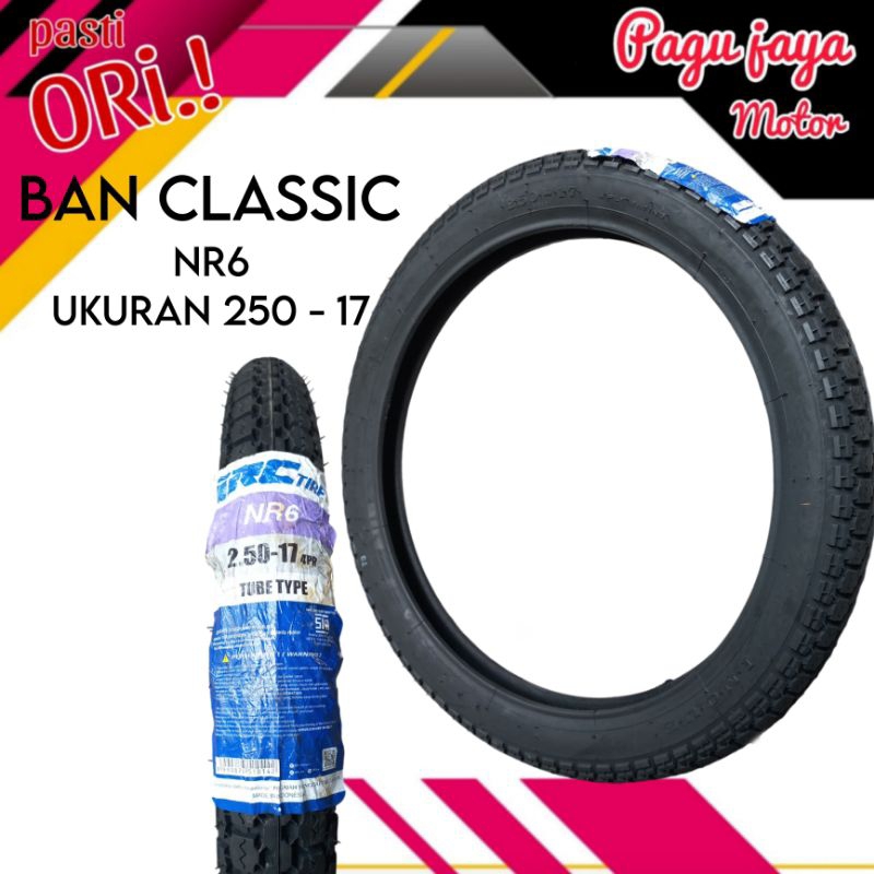 BAN LUAR BELAKANG IRC 250 17 NR6 SALUR KLASIK HONDA C70 C700 ASTREA STAR PRIMA GRAND IMPRESSA
