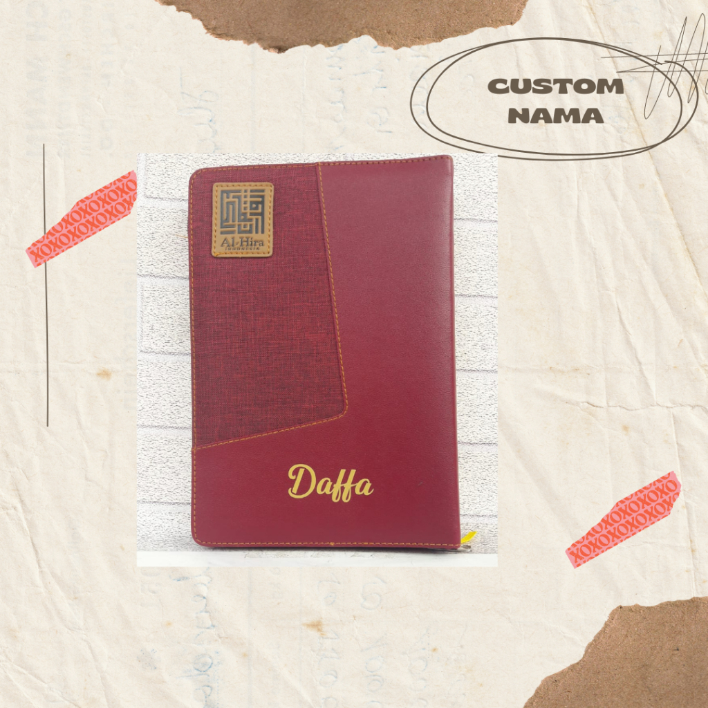 

AL-QUR'AN CUSTOM NAMA | COVER SAMPUL JACKET | KERTAS QPP A5 | DENGAN LITERASI LATIN | 100% ORIGINAL [ BISA COD ]