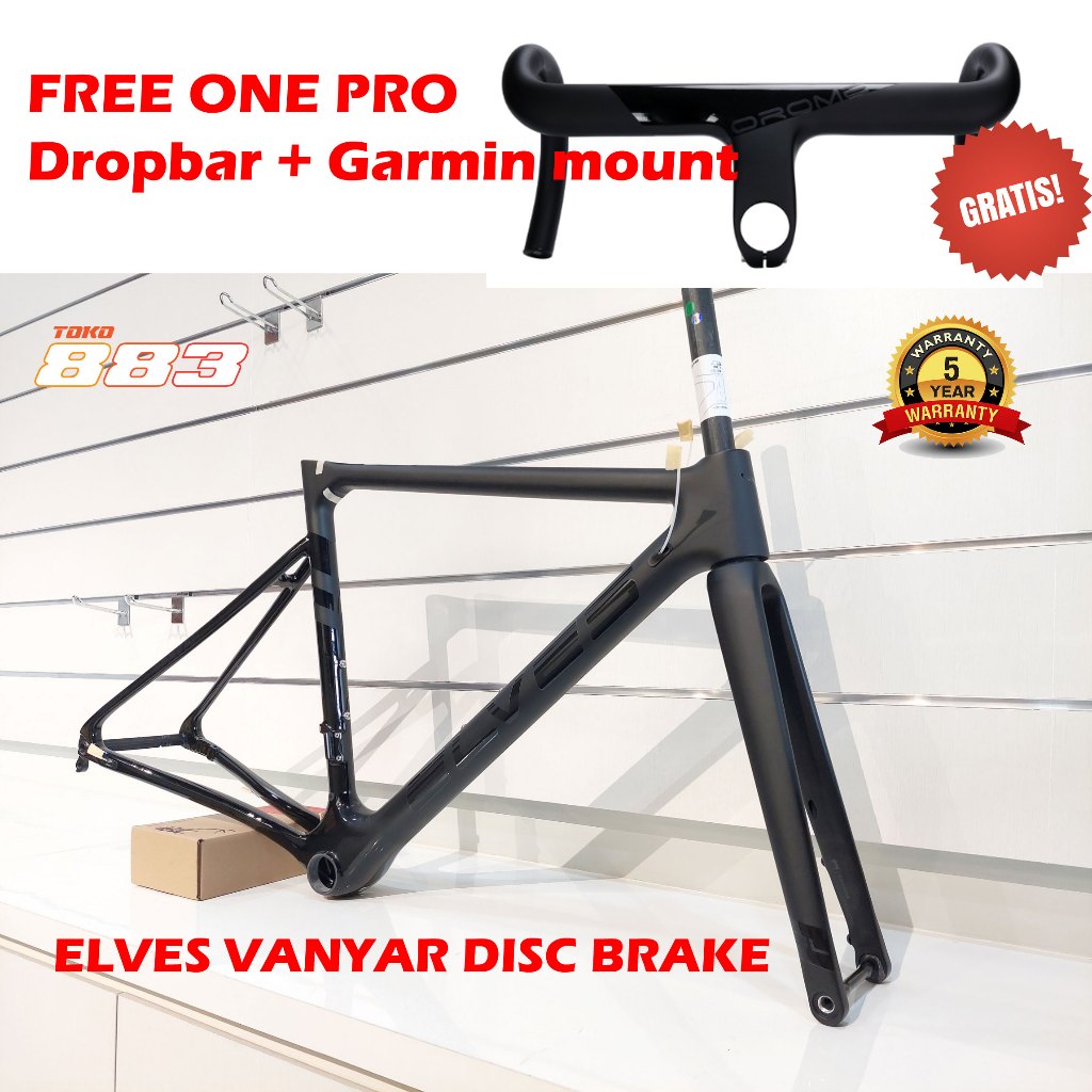 Frame Elves Vanyar Disc Brake Matt Black & Glossy Black