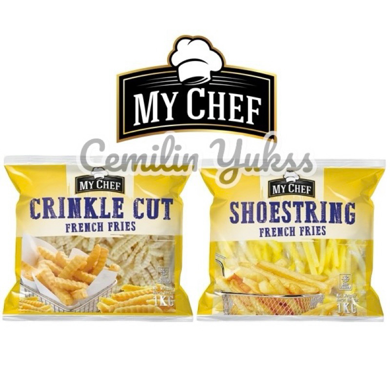 

MY CHEF 1kg French Fries Crinkle Cut French Fries Shoestring Kentang Goreng Kentang Frozen 1kg