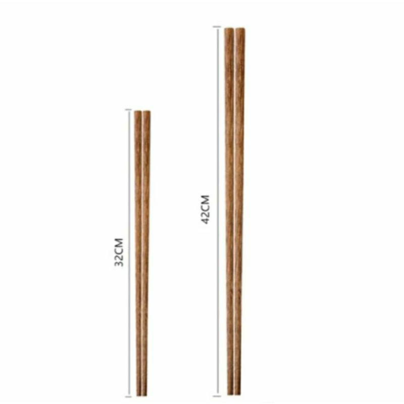 sumpit kayu panjang 32cm dan 42cm / sumpit kayu gorengan / sumpit kayu masak / sumpit kayu jepang