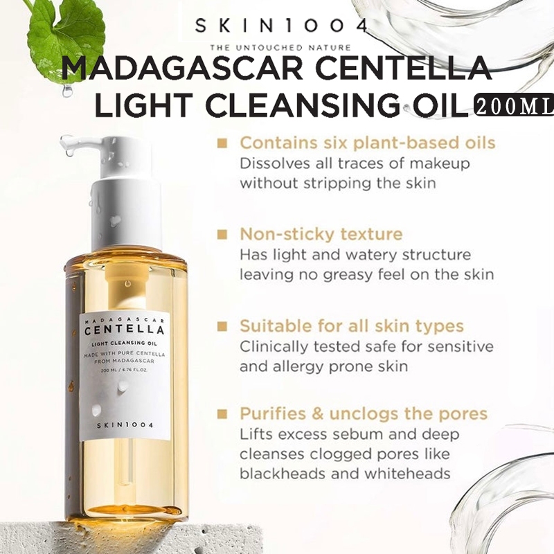 SKIN1004 Madagascar Centella Light Cleansing Oil 200ml/Pembersih Make Up