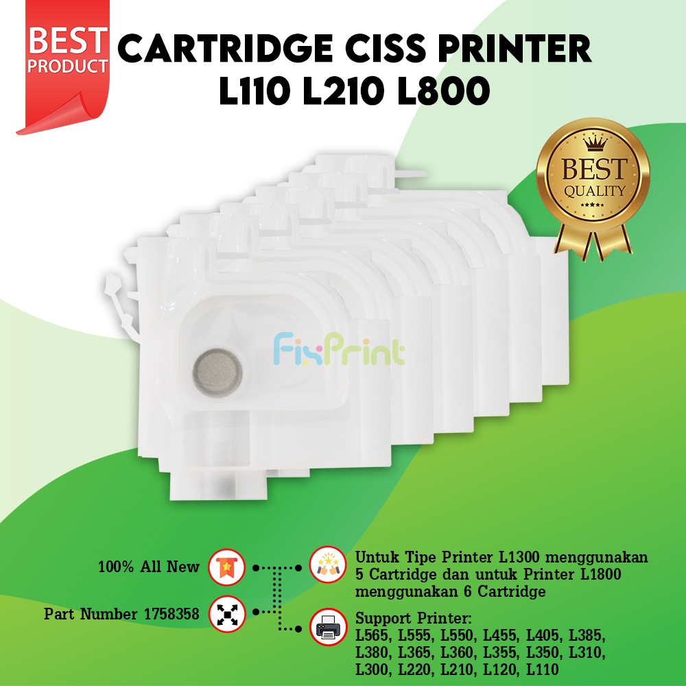 Modul Cartridge Tinta CISS Damper Printer DTG DTF Epson L1800 1390 Compatible