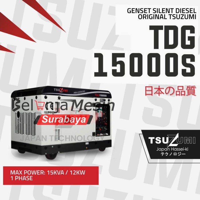 Genset Silent Diesel 15 KVA TDG 15000 S Japan Technology