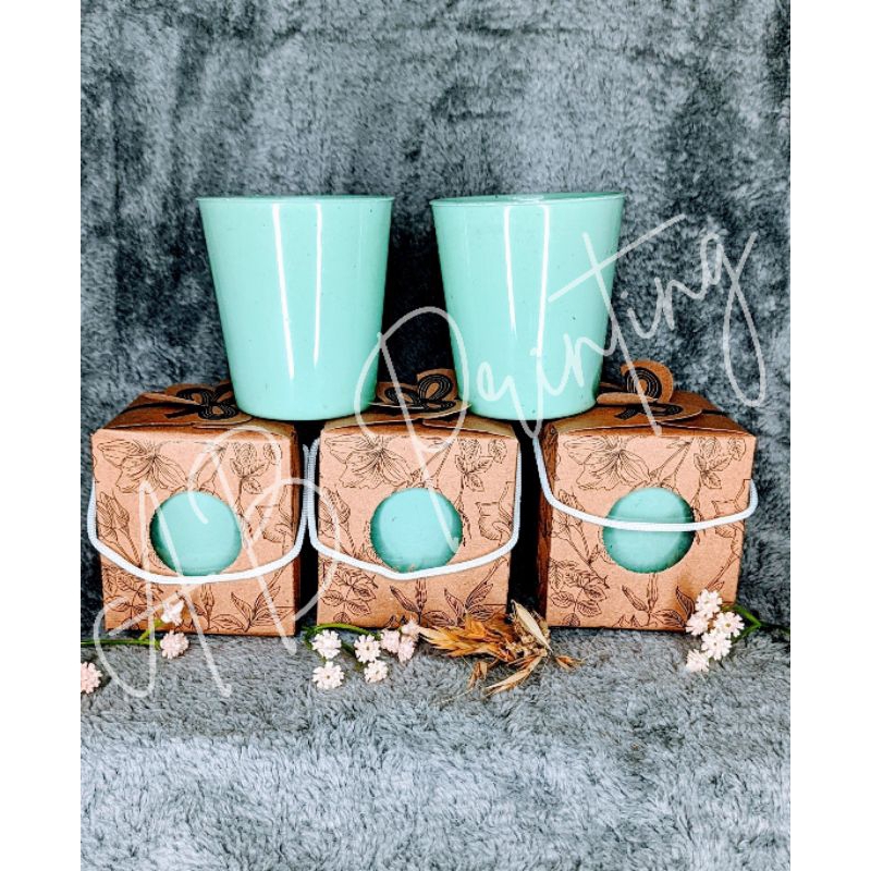 Souvenir Gelas Plastik Kemas Box