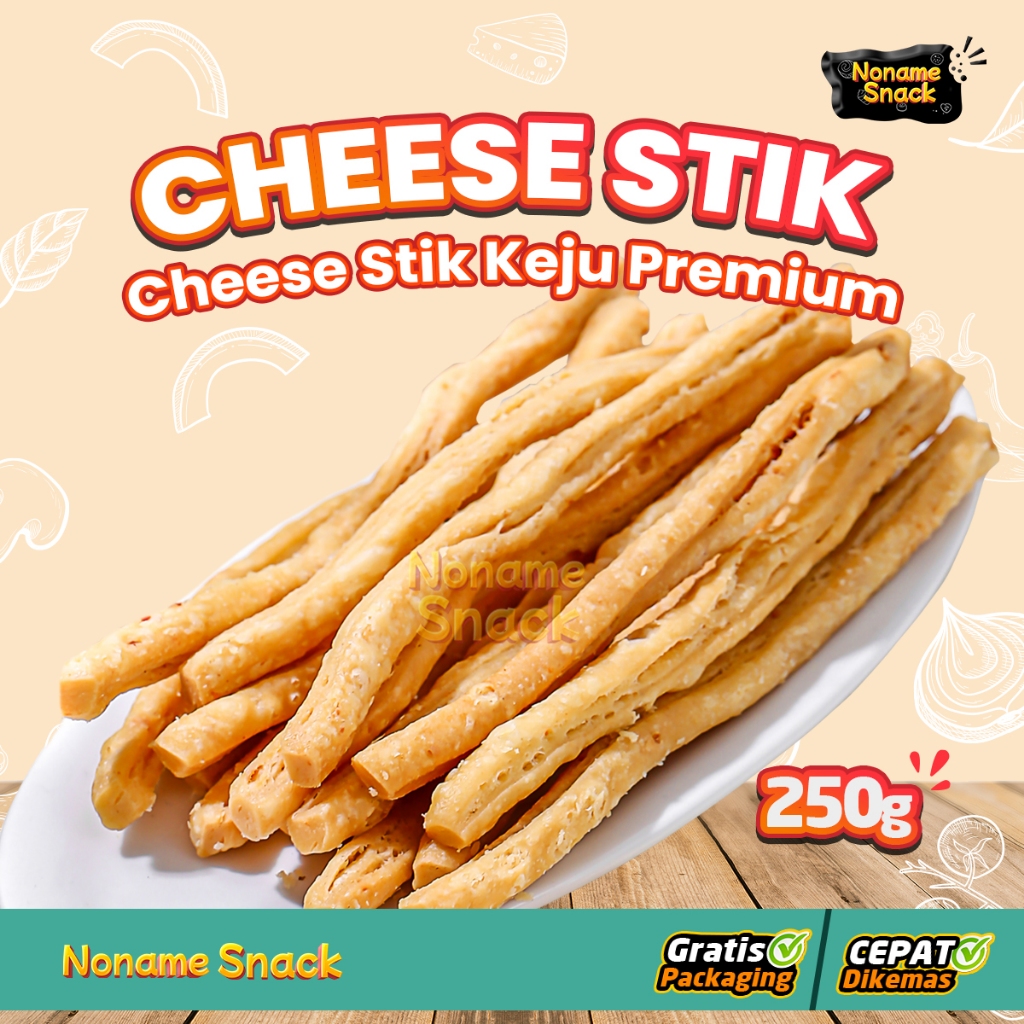 

NoName Snack - Cheese Stick Premium Cemilan Kekinian Grosir 250Gr