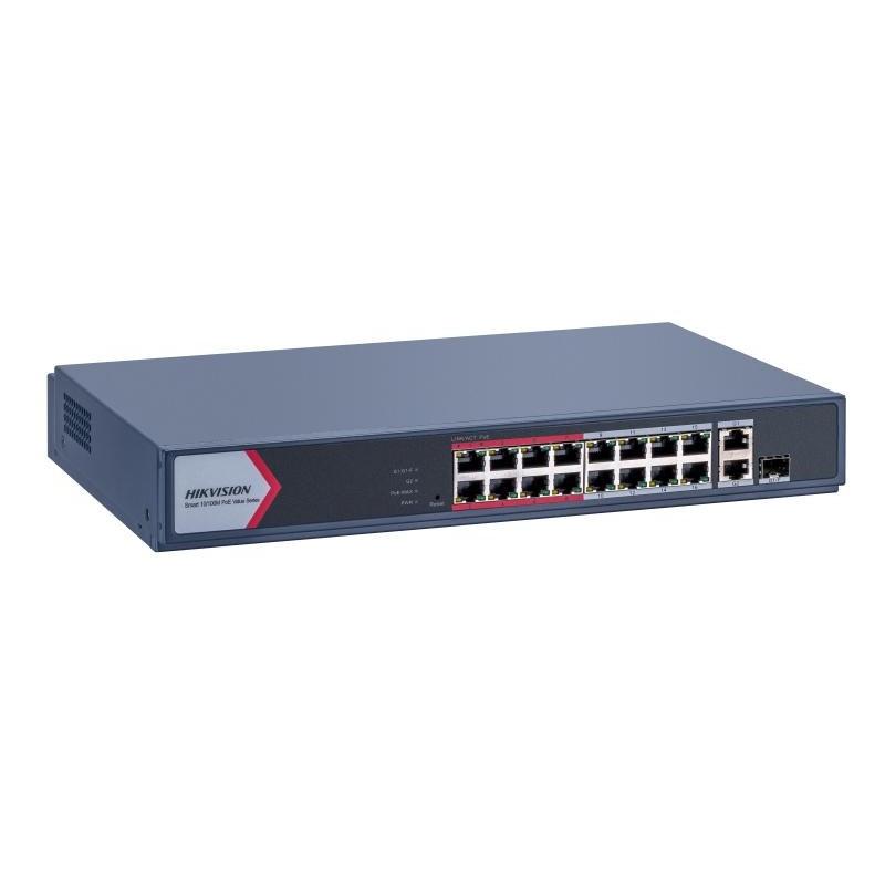 DS-3E1318P-EI/M - HIKVISION SMART POE SWITCH 16 PORT POE 2 UPLINK