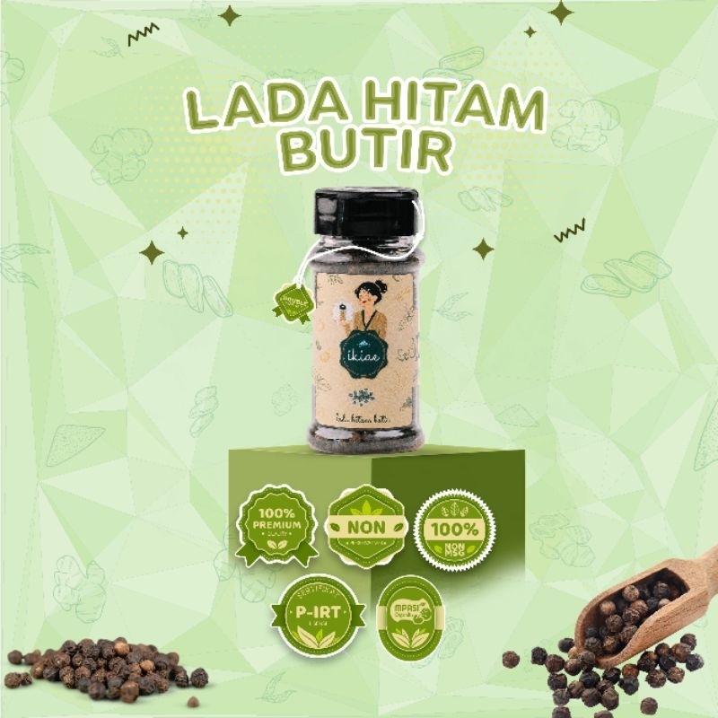 

Lada Hitam Butir / Bumbu Botol 50gr / Premium Quality / IKIAE