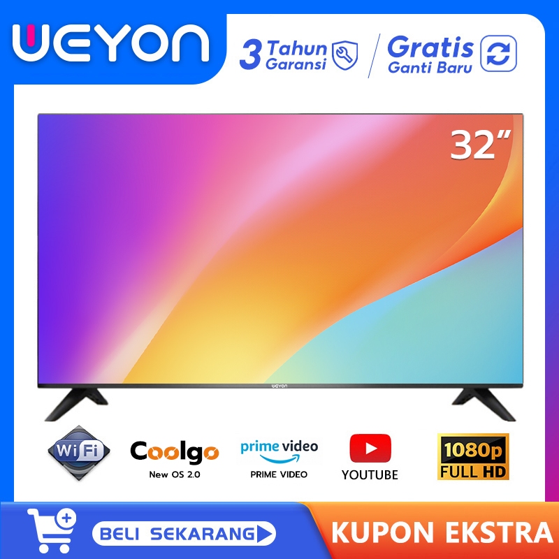 WEYON Smart LED 32 inch TV Smart TV Digital TV FHD Televisi