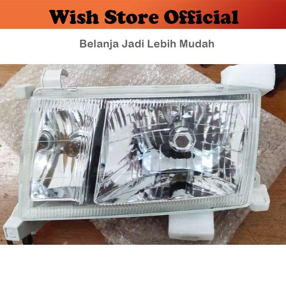 [PCS] HEAD LAMP LAMPU BESAR DEPAN HEADLAMP TOYOTA KIJANG KAPSUL 1997 1998 1999 + Fog lamp Model Kris