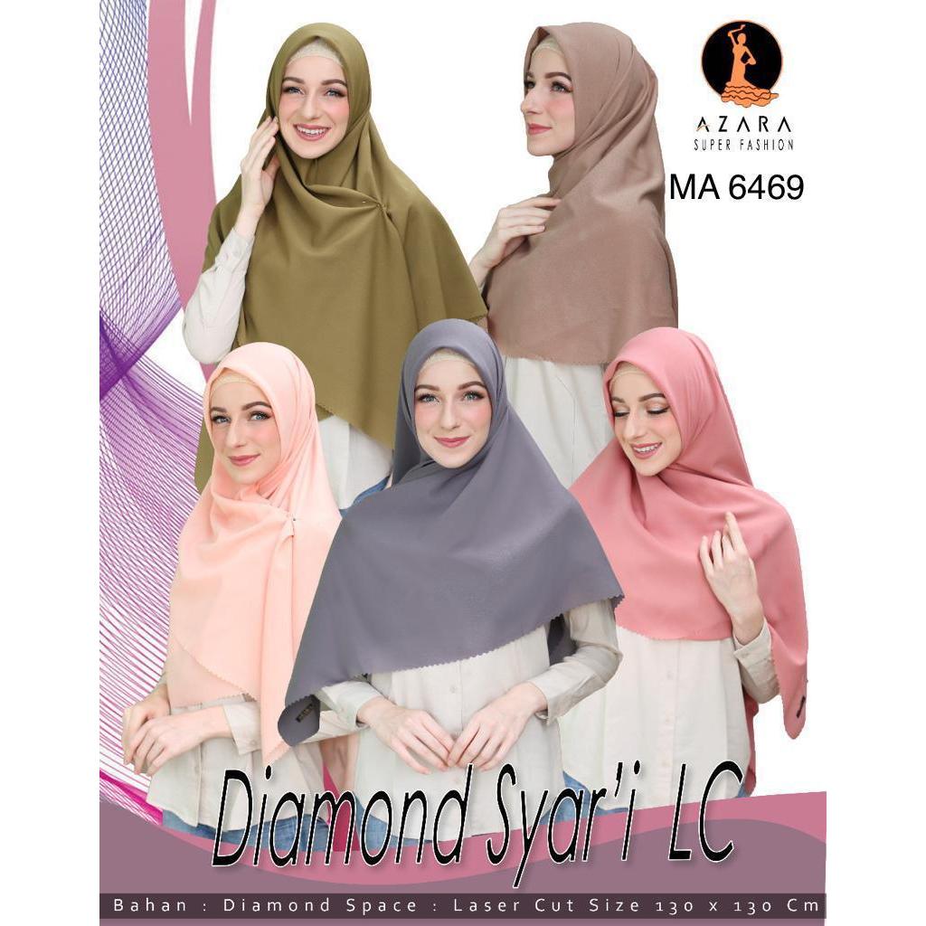 AZARA SUPERFASHION – DIAMOND SYARI LC – Hijab Voal Segi Empat 10 (SEPULUH) PCS
