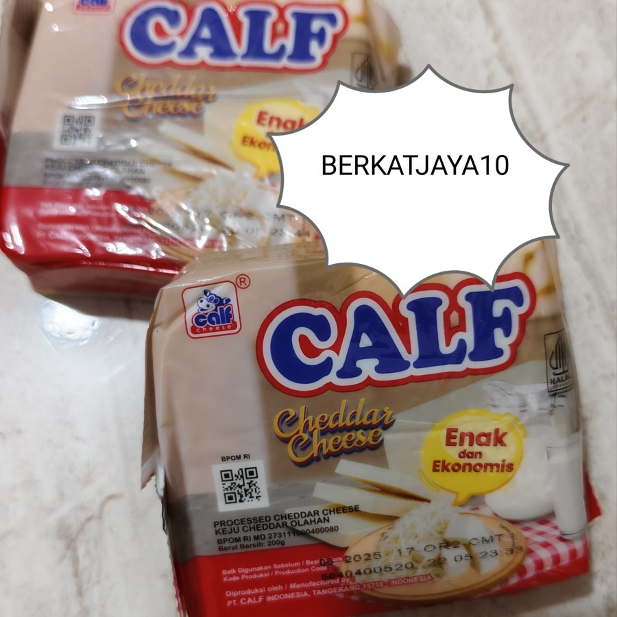 

Calf Cheddar Cheese 200gr Keju batang parut