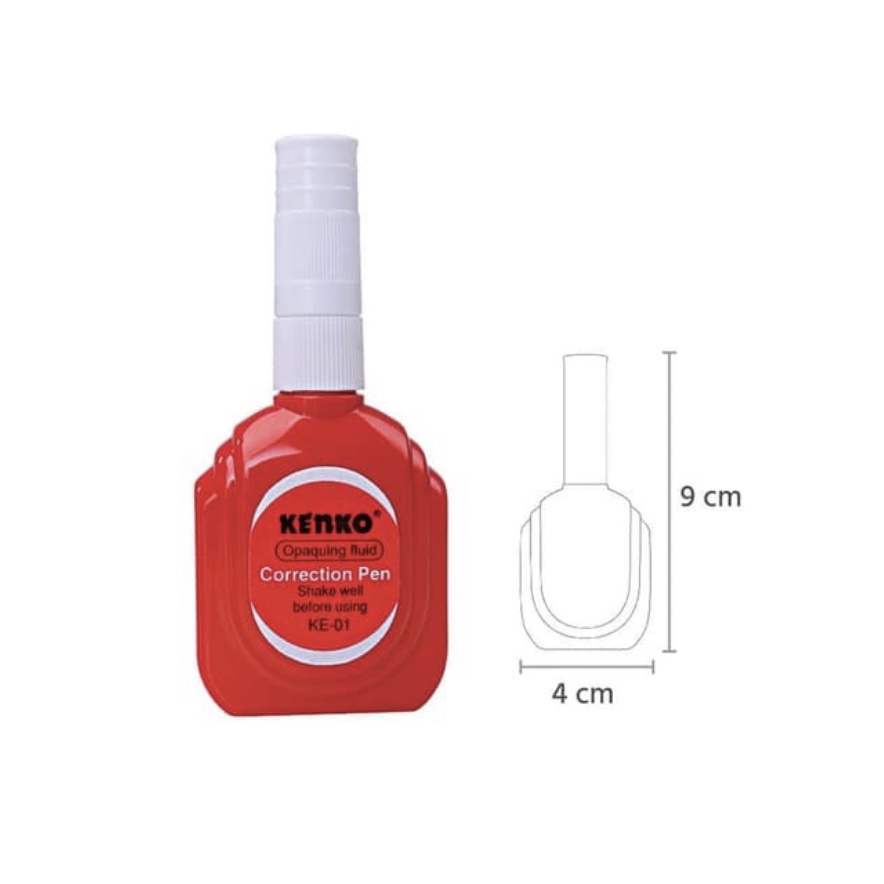 

KENKO Correction Fluid Pen KE-01| TipE X | Tipe X Cair Kenko