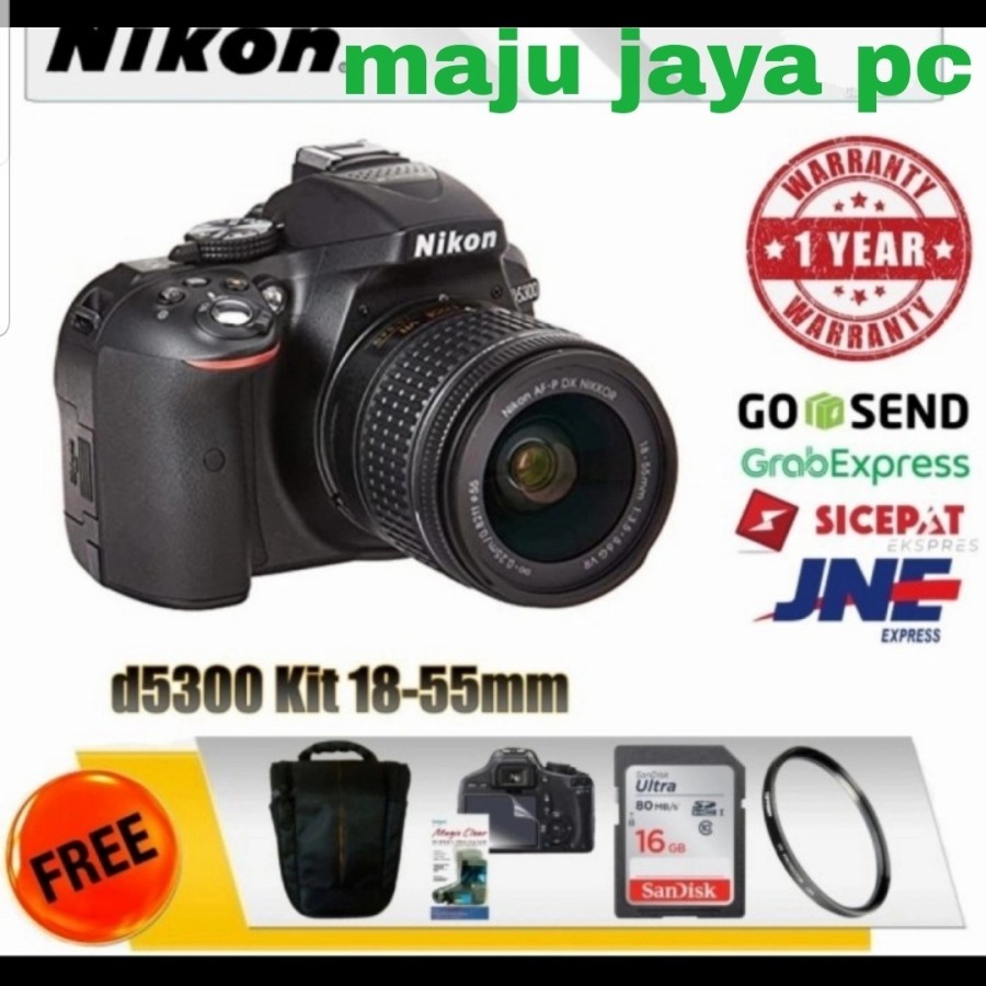 KAMERA NIKON D5300 KIT AF-P 18-55MM BARU ORIGINAL