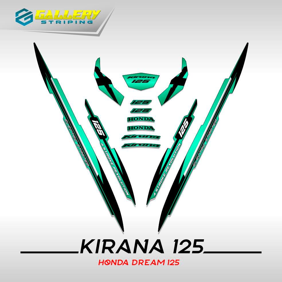 STRIPING HONDA KIRANA MOTIF 16 / DREAM 125 / KIRANA 125 / EXCESS / STRIPE / STIKER / STICKER / VARIA
