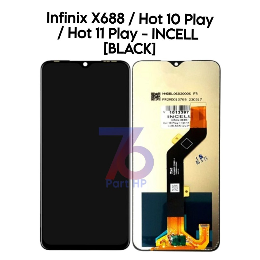 LCD Touchscreen Fullset Infinix Hot 10 Play / Hot 11 Play / Itel Vision 2 Plus 2+ / P37 Pro / Tecno 