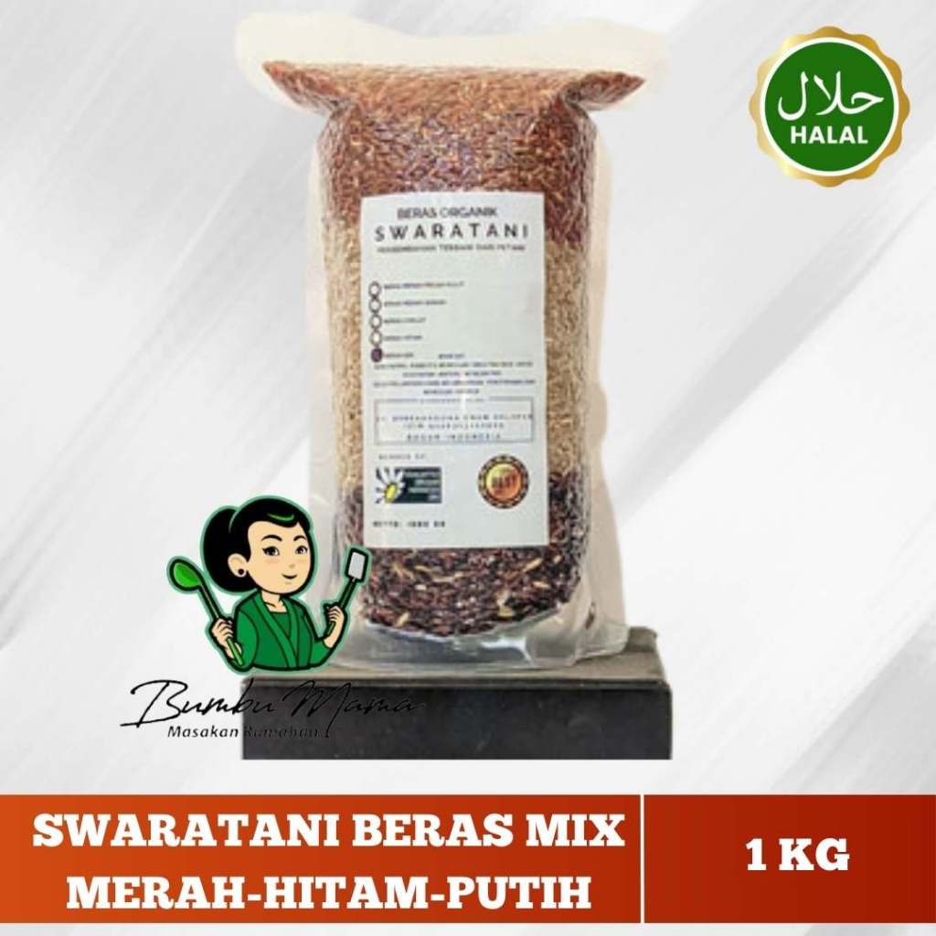 

SWARATANI - Beras Organik (Hitam-Coklat-MIX) 1KG