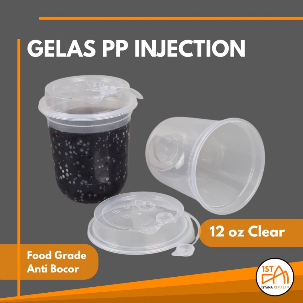 Gelas Cup Thinwall PP Injection 12 oz / 380 ml