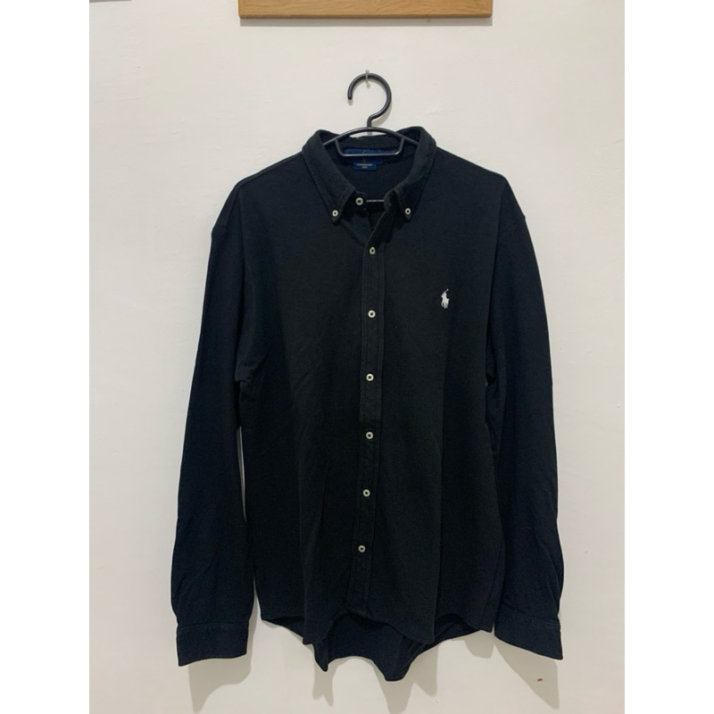 kemeja hitam polo ralph lauren second