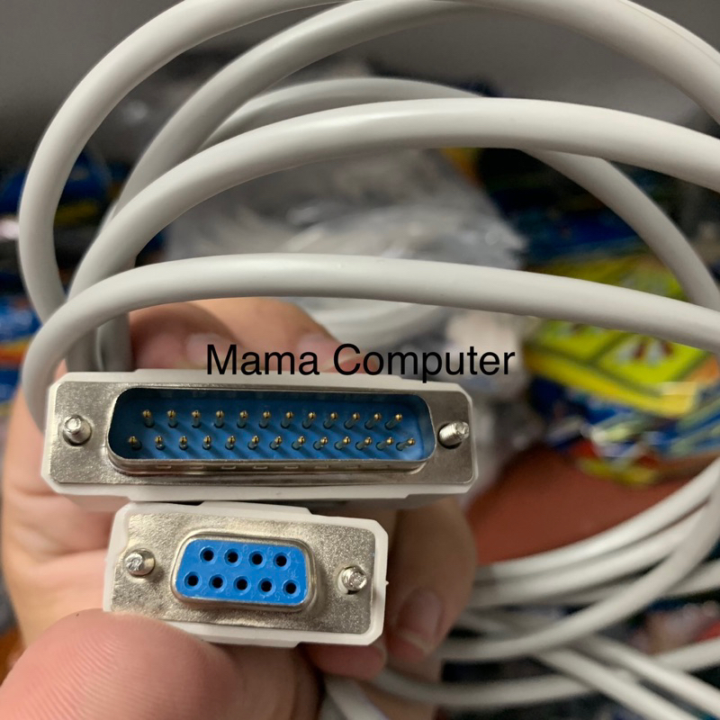 Kabel Printer Serial RS 232 DB9 to DB25 Epson 5 Meter / 5Meter