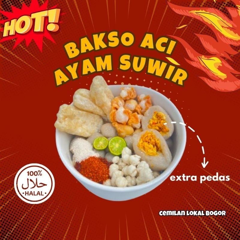 

Baso Aci Ayam Suwir Pedas Boci Kumplit Makanan Instan Terlaris