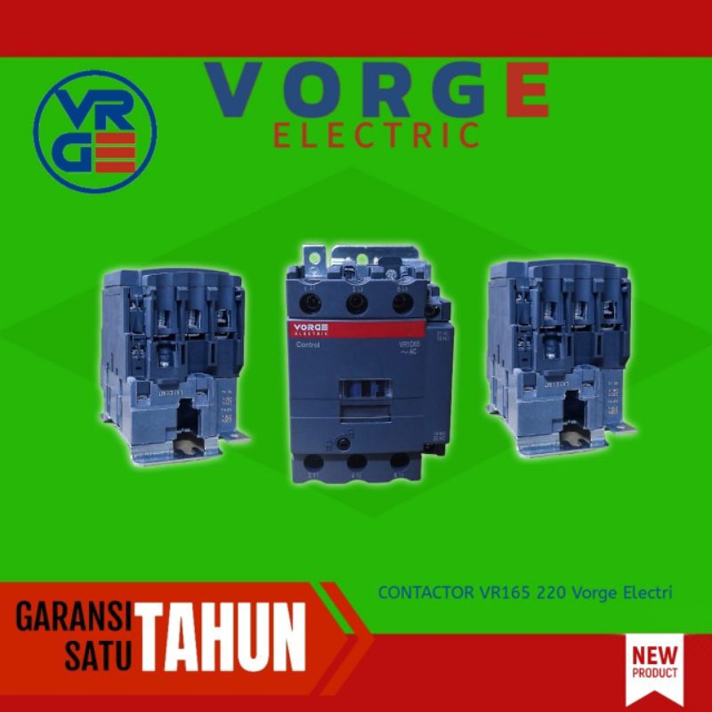 Kontaktor Contactor VORGE VR1D65 M7 VR1D65M7 setara LC1D65 LC1D65M7 garansi 1 tahun
