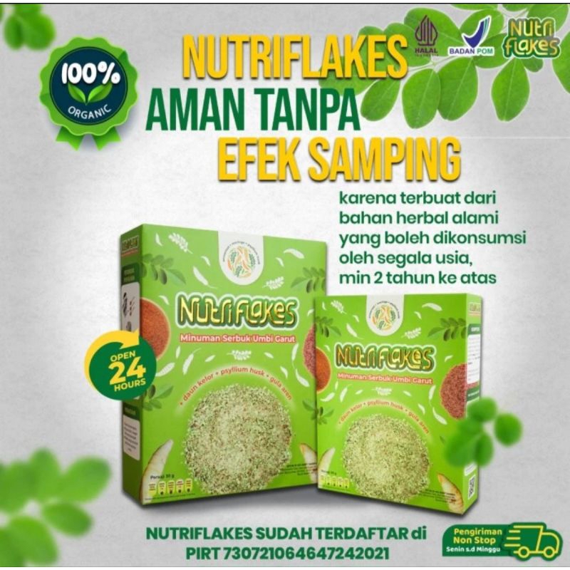 

NUTRIFLAKES SEREAL SEHAT UMBI GARUT - SOLUSI UNTUK GANGGUAN PENCERNAAN