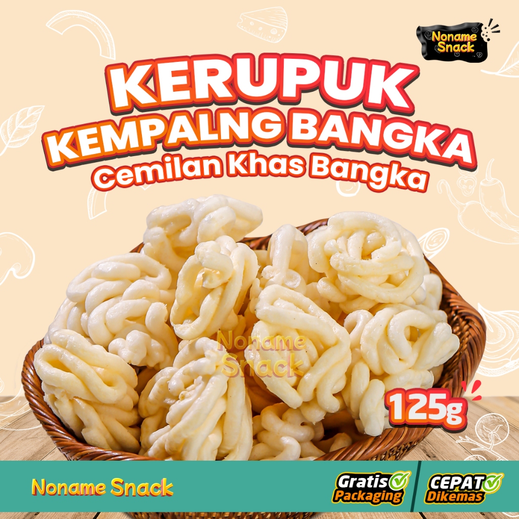 

NoName Snack - Kerupuk Bangka Kriting Cemilan Grosir 125G