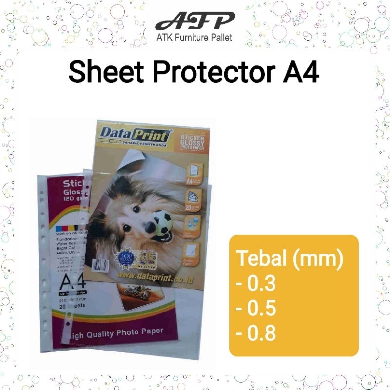 

Sheet Protector A4 Plastik File Folder