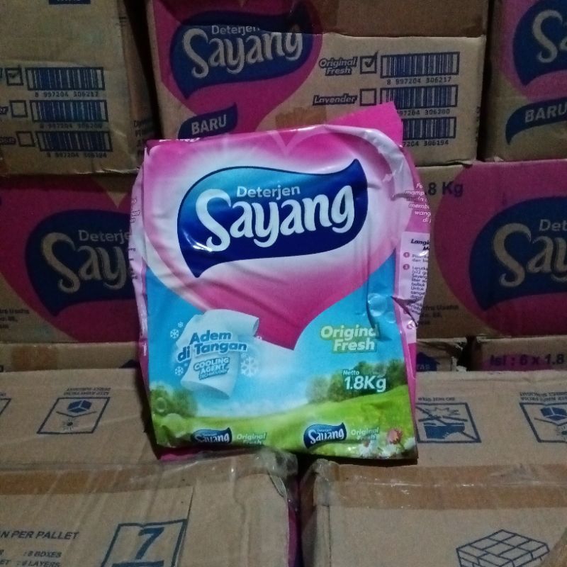 Sayang Detergent Powder Original Fresh 1.8kg