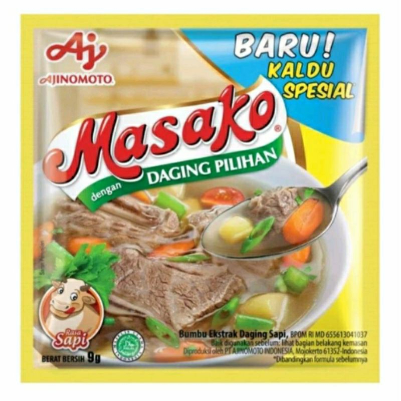 

masako kaldu bubuk Renceng ayam dan sapi 10sachet penyedap rasa Ajinomoto