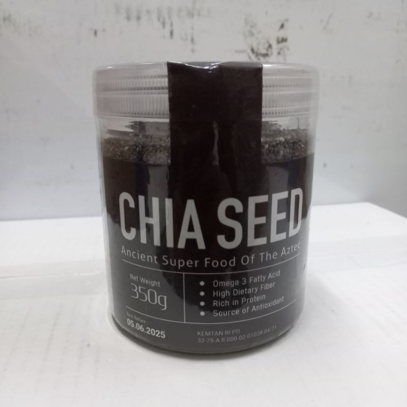 

Chia Seed Mexico Kemasan toples 350gram
