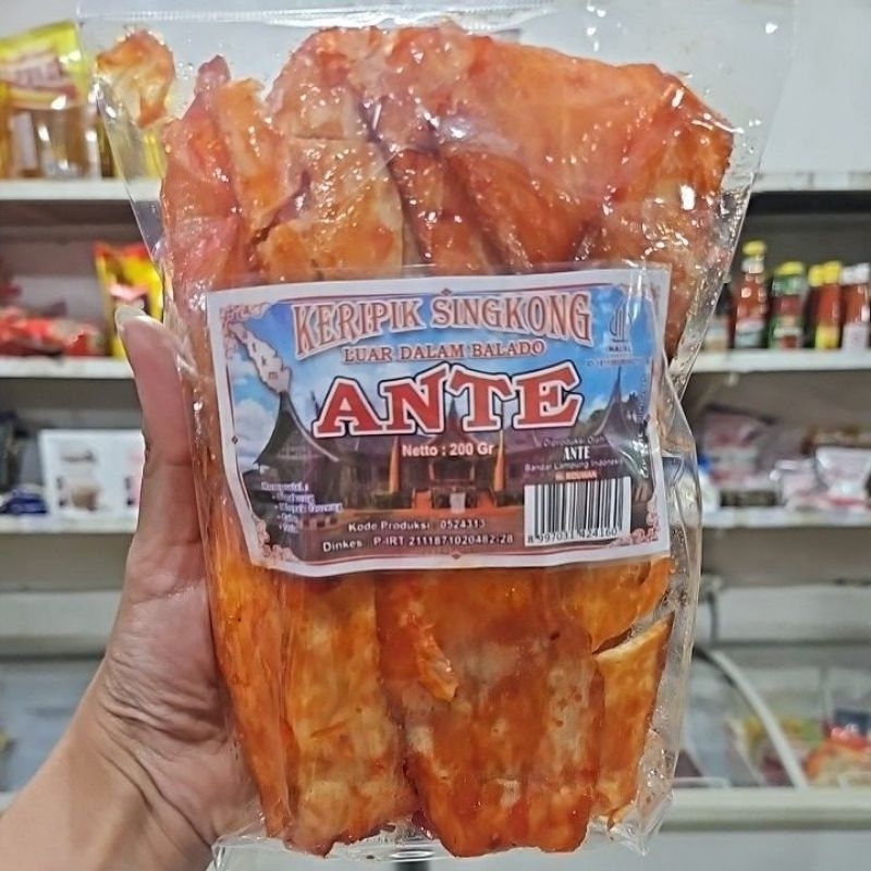 

ANTE KERIPIK SINGKONG KHAS PADANG PIRINGFOODS