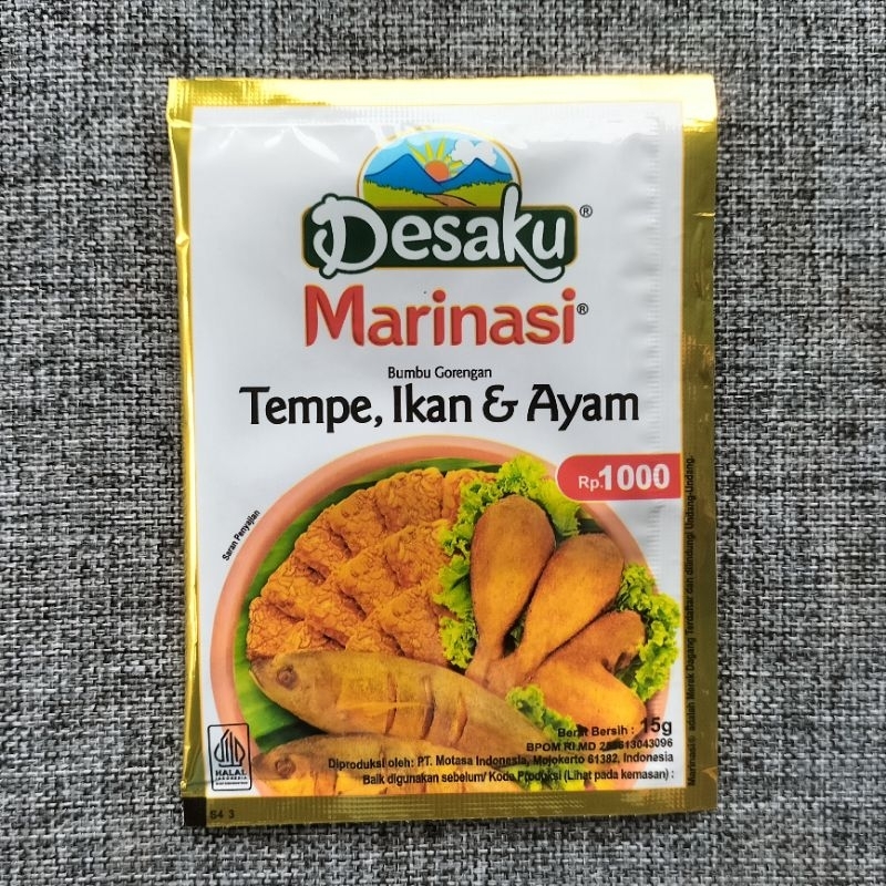 

Marinasi DESAKU Bumbu Gorengan Tempe, Ikan & Ayam Netto 15gr