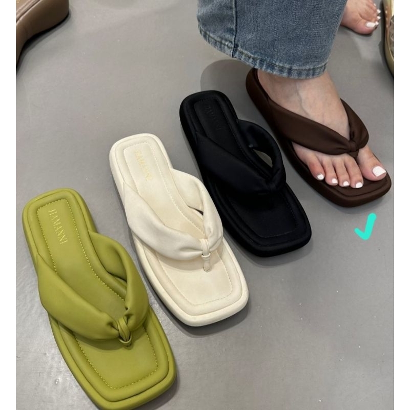 Ready Brown 37 - Sandal jepit wanita import china