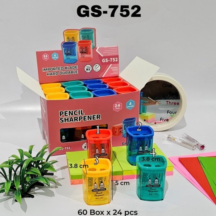 

Peruncing TR 308 / TR 311 / Polos 2 Lobang Seri TR /Sharpener / Rautan Pensil / Serutan Gasta