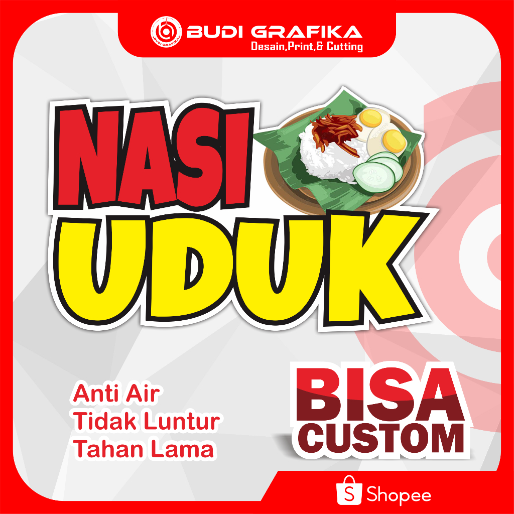 

Sticker Gerobak, Sticker Etalase, Sticker Kaca, Sticker Nama Usaha, Sticker Nasi Uduk