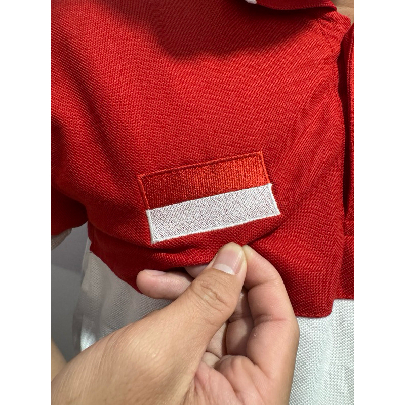 NEW PRODUCT Kaos Mearh Putih - Tshirt Polo Merah Putih - Baju Merah Putih Logo Garuda Indonesia -