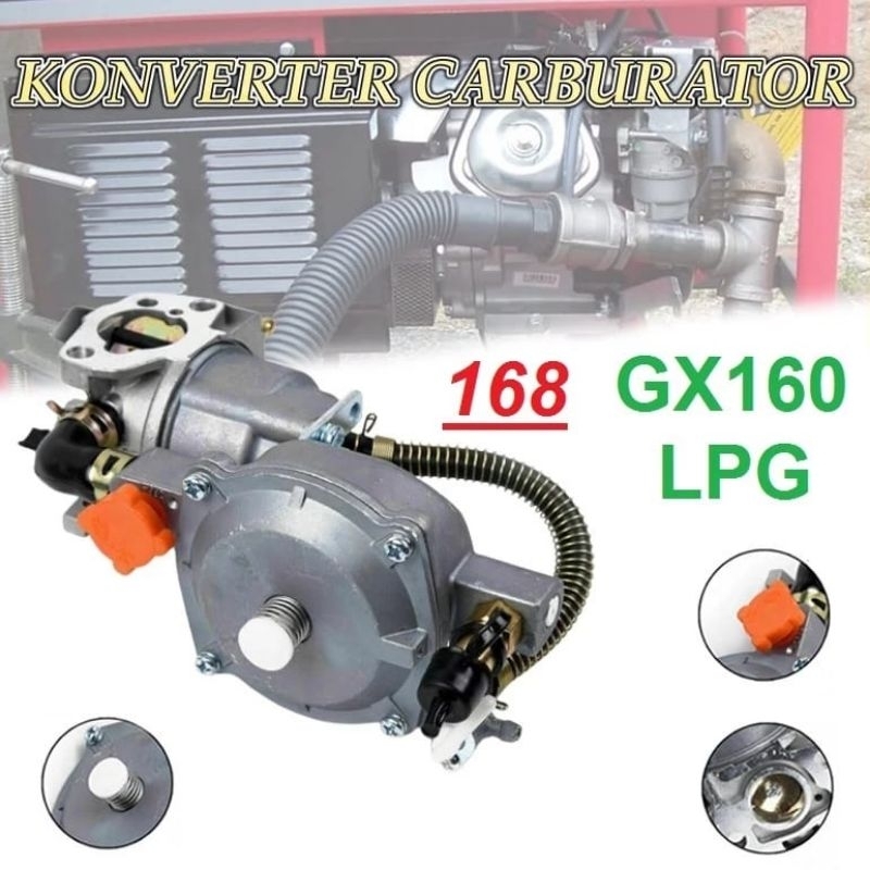 Karburator Converter Gas LPG Carburator Converter To LPG GX 160 sampai GX 200