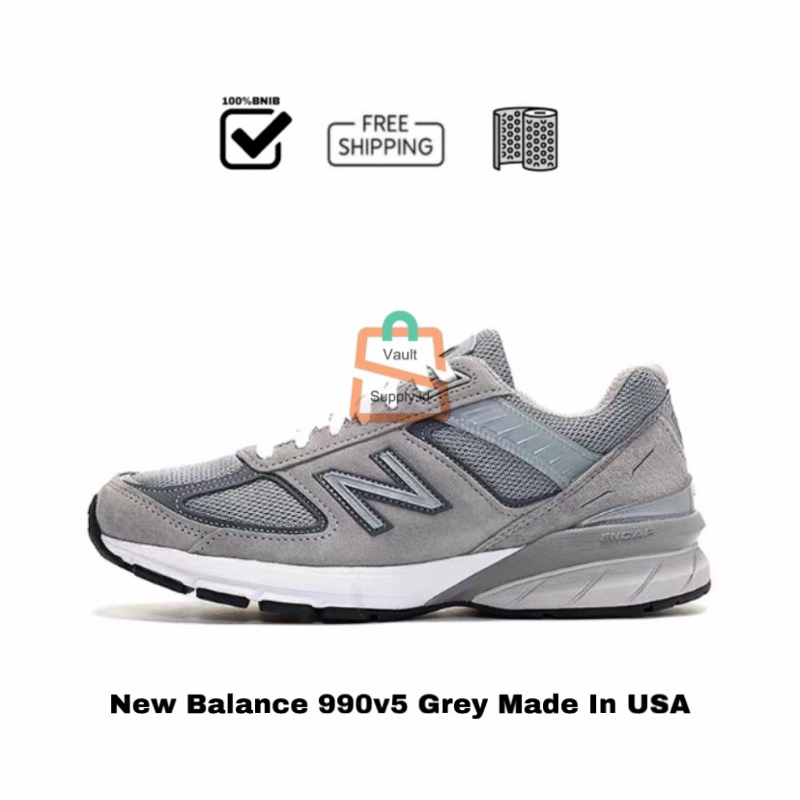 Sneakers NB New 990V5 Grey Made In USA