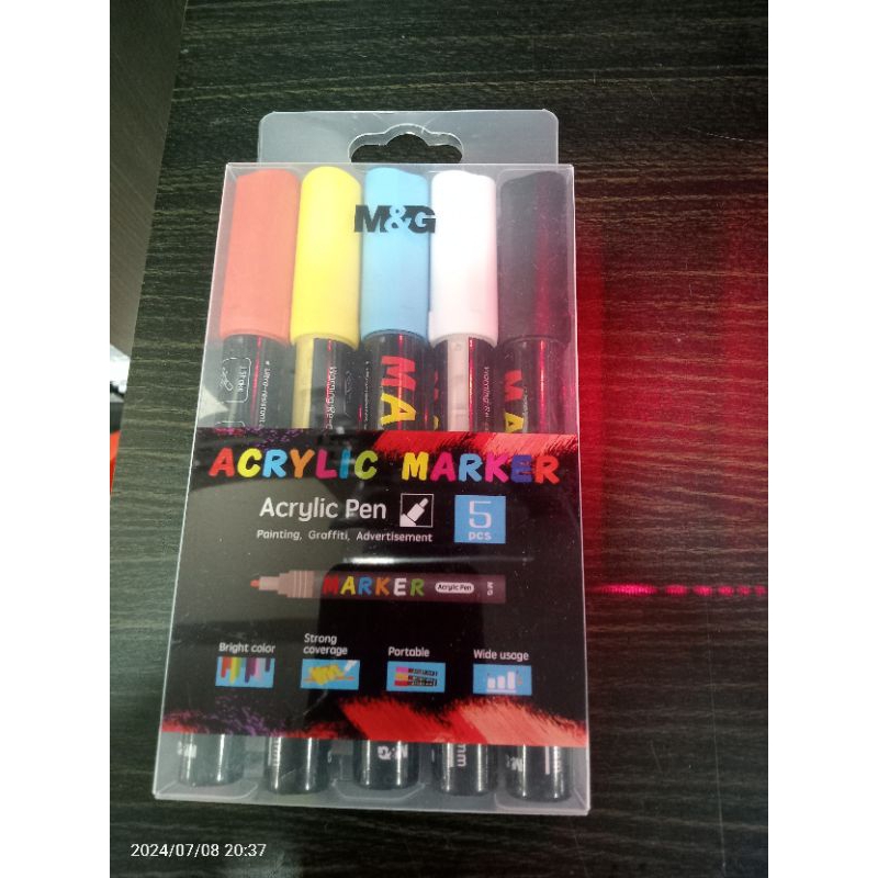 

M&G (Arcylic marker pen 5pcs )