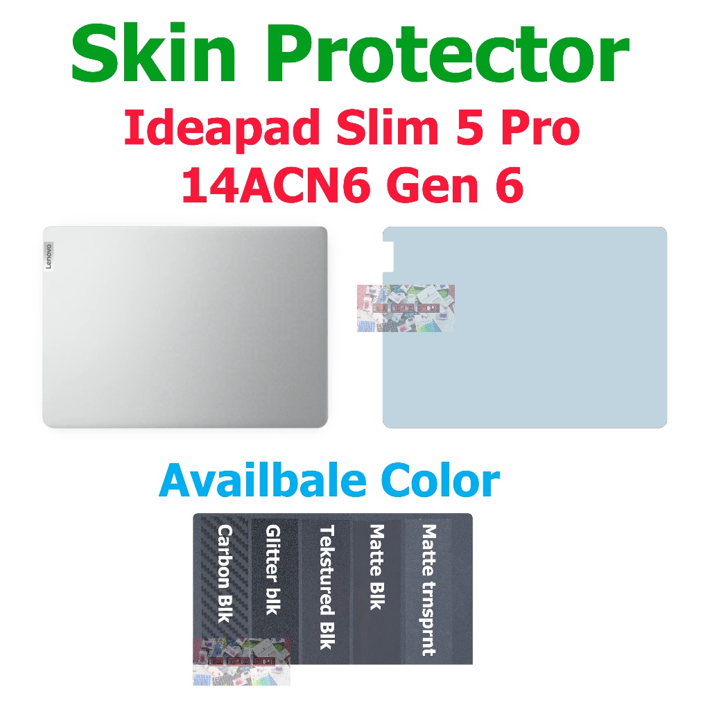 SUPER Lenovo Ideapad Slim 5 Pro 14ACN6 Gen 6 Skin Guard Garskin