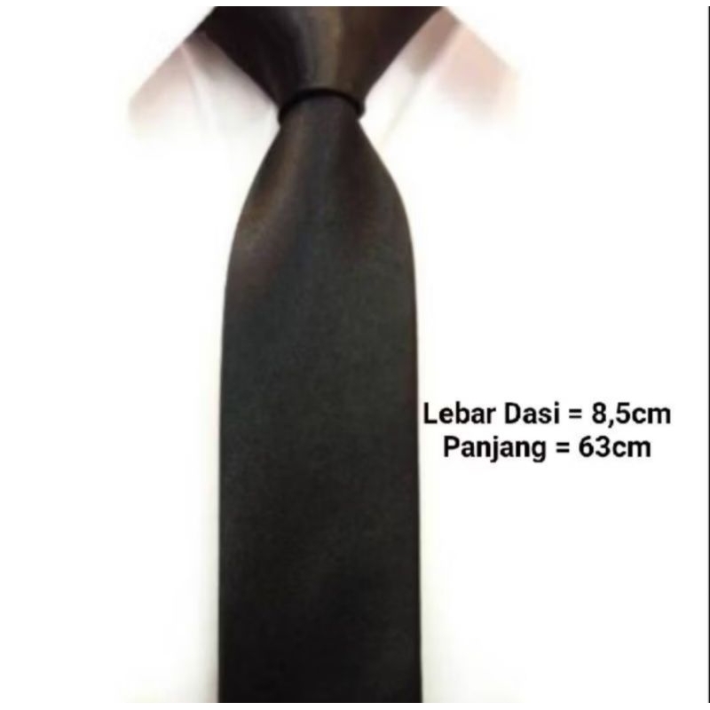 DASI HITAM POLOS PANJANG TOTAL 140CM LEBAR UJUNG 8CM