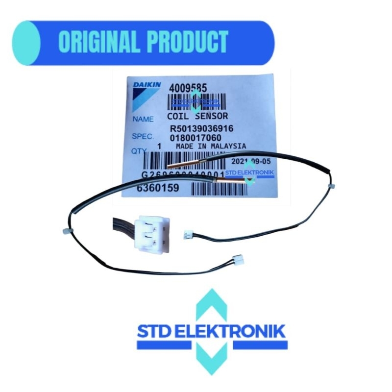 Thermistor original ac daikin malaysia 1/2PK - sensor suhu dingin ac original daikin malaysia 1/2 PK