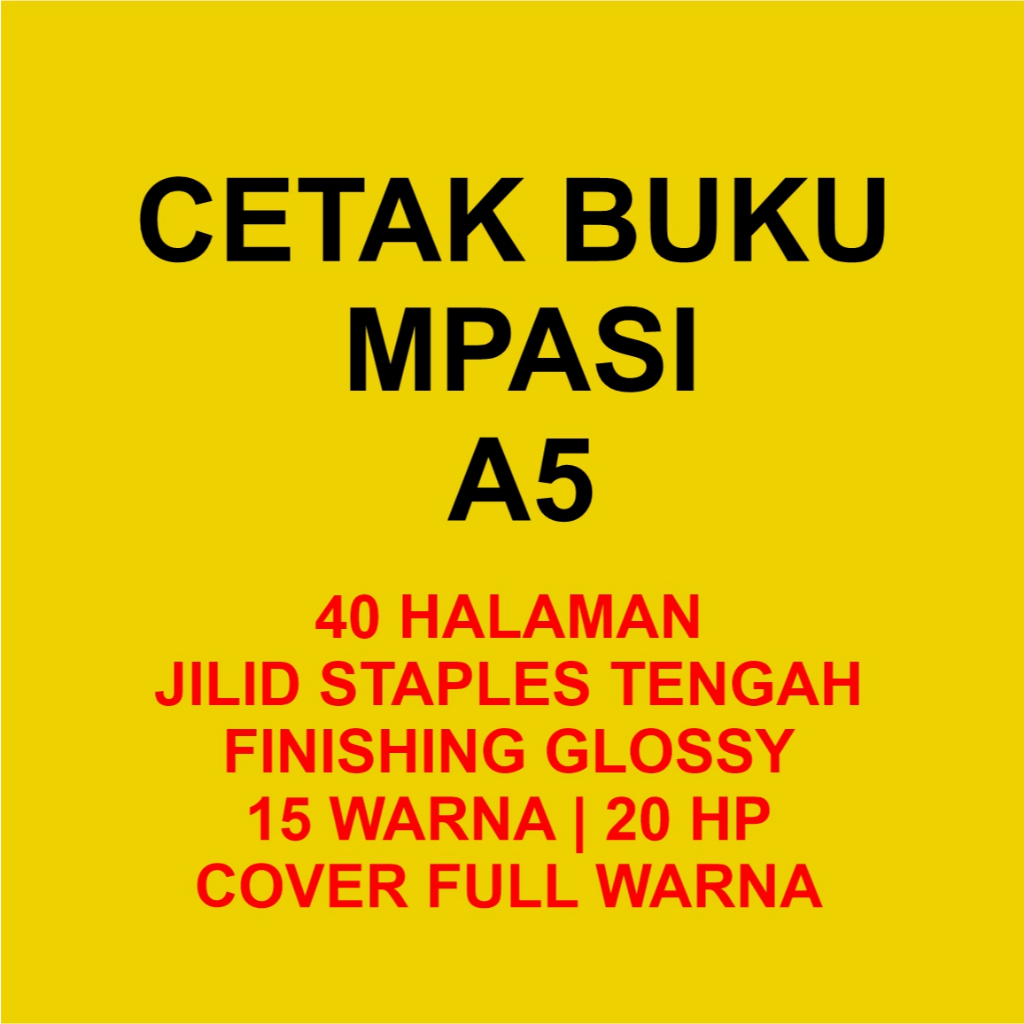 

CETAK BUKU A5 MPSI 15 WARNA | 20 HITAM PUTIH