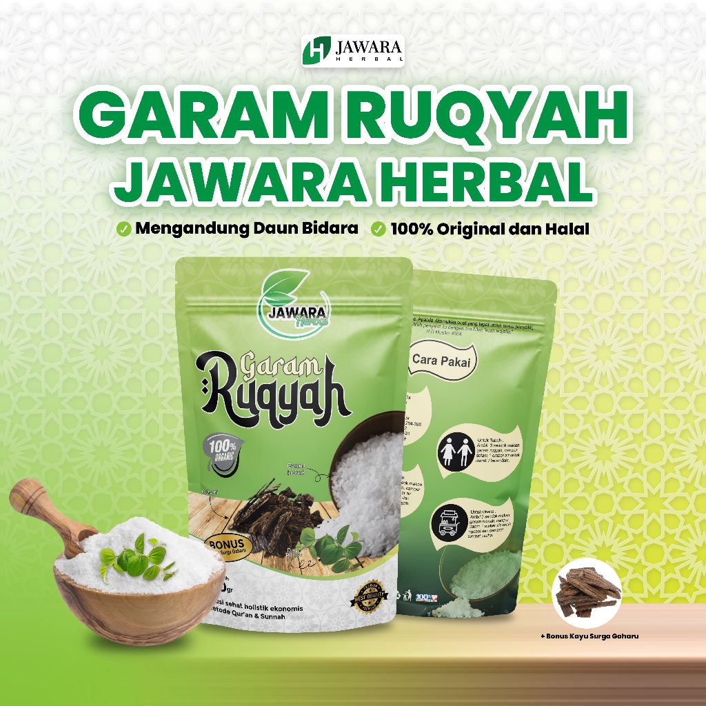 

Garam Ruqyah Jawara 500gr | Garam Rukiyah | Garam Ruqiyah